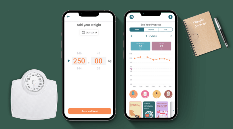 Log your weight with ease